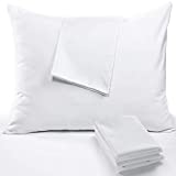 Niagara 4 Pack Pillow Cases King 20x36 Zippered Set White Soft Brushed Covers Protectors Microfiber Reduces Respiratory Irritation Physical Threapy Clinics Hotels