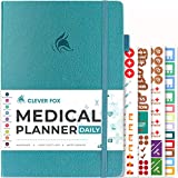 Clever Fox Medical Planner Daily  Medical Notebook, Health Diary, Wellness Journal & Logbook to Track Health  Self-Care Medical Journal  3 Months, Undated, 7 x 10.5, Hardcover (Aquamarine)