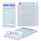 Methdic Guest Checks Server Note Pads 1000 Orders Waitress Notepad for Restaurants (20 Books)