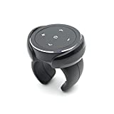 YuYue Electronic Wireless Bluetooth Media Button Remote Selfie Control Start Siri Car Motorcycle Steering Wheel Music for iPhone or Android with Mount