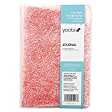 Yoobi Pink Glitter Journal Notebook  Lined Journal for Women w/Liquid Glitter Cover  120 Pages Notebook Journal  Journals for Writing w/College-Ruled Paper