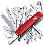 Victorinox Swiss Army Multi-Tool, SwissChamp Pocket Knife, Red, 91 mm (1.6795)