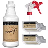 Emily's Naturals Neem Oil Plant Spray Kit, Makes 48oz | Natural Spray for Garden and House Plants | Safe and Biodegradable