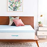 Linenspa Dorm Room Essentials 3 Inch Gel Infused Memory Foam Mattress Topper, Twin XL, 3 Inch