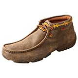 Twisted X Men's"10th Anniversary" Chukka Driving Moc - Driving Mocs for Men, Bomber/Gold, 10.5 M