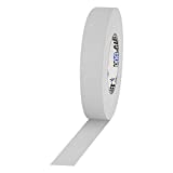 1" Width ProTapes Pro Gaff Premium Matte Cloth Gaffer's Tape With Rubber Adhesive, 11 mils Thick, 55 yds Length, White (Pack of 1)