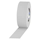 ProTapes Pro Gaff Premium Matte Cloth Gaffer's Tape With Rubber Adhesive, 11 mils Thick, 55 yds Length, 2" Width, White (Pack of 1)