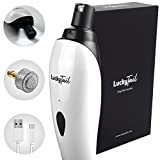 LuckyTail Dog Nail Grinder Trimmer  Professional Quiet 2-Speed Rechargeable Electric Pet Grooming & Smoothing Tool Kit  Painless Paw Clipping