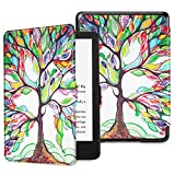 Fintie Slimshell Case for 6.8" Kindle Paperwhite (11th Generation-2021) and Kindle Paperwhite Signature Edition - Premium Lightweight PU Leather Cover with Auto Sleep/Wake, Love Tree