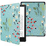 KANNIL Slim Casefor 6.8" All-New Kindle Paperwhite(11th Generation, 2021) Kindle Paperwhite Signature Edition, Thinnest & Lightest Premium PU Leather Smart Cover with Auto Sleep Wake (Z-G-Floral)