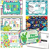 Fun & Bright Welcome Back To School Blank Postcards For Teachers To Send To Students, 4"x6" Fill In Notecards (6 different designs) by AmandaCreation (30)