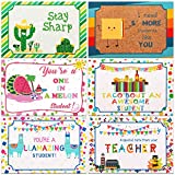 60 Pieces Back to School Thinking of You School Themed Blank Postcards Colorful Cute Postcards Accessories for Teachers Students Showing Love Encouragement and Support (Mexican Style)