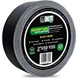 Wow Gaffers Tape 2 Inch Black - 50 Yards, Residue Free, Non-Reflective & Heavy-Duty - Professional Grade Gaff Tape - Ideal for Photography Backdrop, Cables, Cords & Floor Taping