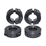 KZNANZN Double Split Shaft Collar Bore 7/8 Inch Black Oxide Set Style Pack of 4Pcs