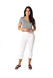 Intro Tummy Control High Waist Capri Length Legging WHT-LRG