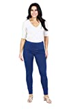 Intro Tummy Control High Waist Pull-On Cotton Poly Spandex Legging Marine Wash Denim Size Petite Medium