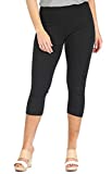 Intro Tummy Control High Waist Capri Length Legging BLK-XL