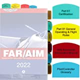 Tabs for FAR/AIM 2021/2022 and FAA for Private Pilot License - VFR - 50 tabs