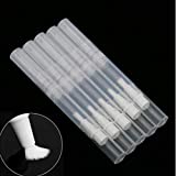 5Pcs Empty Transparent Twist Pen Brush Plastic Pipette Cosmetic Container Tube Lip Gloss Brush Applicator Nail Oil Pens Eyelash Growth Liquid Teeth Whitening Pen for Travel and Home