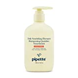 Pipette Daily Nourishing Shampoo - Tear Free Shampoo for Kids, Adds Moisture, 100% Plant-Derived Squalane and Quinoa, Orange + Vanilla Aroma, 11.2 fl oz