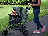 Pet Gear No-Zip Special Edition 3 Wheel Pet Stroller for Cats/Dogs, Zipperless Entry, Easy One-Hand Fold, Removable Liner, Cup Holder, 4 Colors