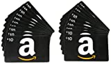 Amazon.com $10 Gift Cards, Pack of 20 (Classic Black Card Design)