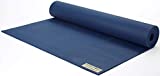 JADE YOGA Travel Yoga Mat - Sustainable Travel Yoga Mat With Great Grip To Help Hold Your Pose (74 Inch - Color: Midnight Blue)