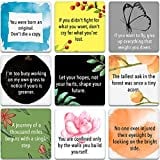 100 Motivational Quote Cards - Thought-provoking Quotes, Stimulating Encouragement and Inspirational Cards - 3.5in x 3.5in Cards