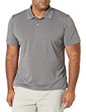 Amazon Essentials Men's Slim-Fit Quick-Dry Golf Polo Shirt, Medium Grey Heather, Medium