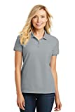 Port Authority Ladies Core Classic Pique Polo M Gusty Grey