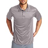 Hanes mens Hanes Sport Men's Cool Dri Men's Performance polo shirts, Graphite, Large US