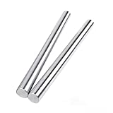 Mssoomm Linear Motion Rod Shaft Guide D 10mm x L 27.56 inch / 700mm Case Hardened Chrome Plated for 3D Printer, DIY, CNC - Metric h8 Tolerance, 2Pcs
