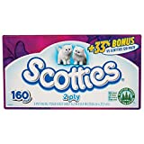 Scotties 2-Ply Facial Tissue, 160 Sheets per Box - 1 pk