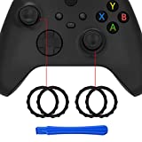 eXtremeRate Black Custom Accent Rings for eXtremeRate ASR Version Shell for Xbox Series X/S Controller, Replacement Accessories for Xbox One Elite, Elite Series 2 Controller