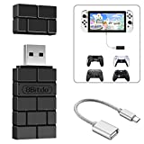 8BitDo USB Wireless Controller Adapter Converter Dongle for Switch/Switch OLED,Windows,MacOS,Raspberry Pi,for PS5/PS4/PS3 Controller,Xbox Series X/S,Xbox One Bluetooth Controller, with OTG Cable