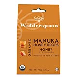 Wedderspoon Organic Manuka Honey Drops, Honey & Echinacea, 4 Oz (Pack of 1) | Genuine New Zealand Honey | Perfect Remedy For Dry Throats