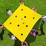 Sonyabecca Hole Tarp Team Building Exercise Activities Games Teamwork Group Learning Fun Playing 85''Lx57''W