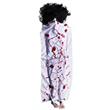 MOLEZU 6 Ft. Long Halloween Creepy Scary Grave Dead Body for Creepiest Haunted House Dcor Halloween Prop Decorations White