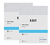 1InTheOffice Graph Paper Loose Leaf, Graph Ruled Filler Paper, 8.5 x 11, 100 Sheets, White, 2 Pack