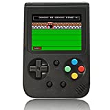 SCCAGIFT 500 Classic Games Handheld Games Console Electronic Memory Game for Kids Adults, Can Play on TV Games (Black)