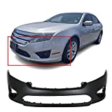 Front Plastic Bumper Cover Fascia for 2010-2012 Ford Fusion Hybrid SEL SE S Sport Sedan 10-12. New, Primed and Ready for Paint. with Fog Light Holes. FO1000650 AE5Z17D957BAPTM 2011