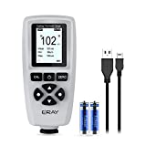 ERAY Mil Thickness Gauge, Coating Thickness Gauges, Paint Depth Gauge Meter with Backlight LCD Display for Car Automotive, Limit Alarm/Data Storage/Export Data/PC Software Analysis (Grey)