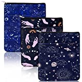 3 Pack Book Protector Pouch Sleeve with Zipper Washable Canvas Book Covers for Book Lovers Paperbacks Hardcover Notebook Bible Journal Textbooks, Medium 11 x 8.7 Inch