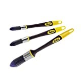 Richard 13400 5/8", 3/4" and 1" Elegance Trim Paint Brush, 3 Pack. Edge Painting Tool, Trim Painting Tool, Cutting-in Tool for Windows and Ceilings. No-Shed, bristles.
