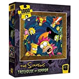 The Simpsons Treehouse of Horror Happy Haunting 1000 Piece Jigsaw Puzzle | Unique Square Puzzle Featuring Homer, Bart, Lisa, Marge, Maggie & More | Officially Licensed Collectible Simpsons Puzzle