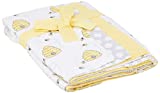 Hudson Baby Unisex Baby Layered Flannel Burp Cloth, Bees 4 Pack, One Size