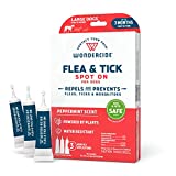 Wondercide - Flea and Tick Dog Spot On - Flea, Tick, and Mosquito Repellent, Prevention for Dogs with Natural Essential Oils - Pet and Family Safe Up to 3 Months Protection - Large 3 Tubes of 0.17 oz