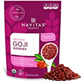 Navitas Organics Goji Berries, 8 oz. Bag, 8 Servings  Organic, Non-GMO, Sun-Dried, Sulfite-Free