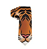 Men's Striped Bengal Tiger Necktie Polyester Silk Soft Business Gentleman Tie Necktie