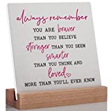 Inspirational Quotes Gifts for Women Girl, Cheer Up Encouragement Signs For Women Best Friend, Inspirational Quotes Gifts for Girl Daughter Lady Leader Boss, Positive Motivational Gifts for Graduates, Always Remember That Inspirational Quotes Desk Decor Sign